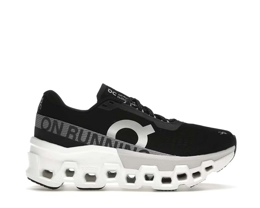 On Cloudmonster 2 W Black/Frost — running femme amorti CloudTec maximal