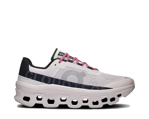 On Cloudmonster Frost/Black — running homme amorti CloudTec longue distance