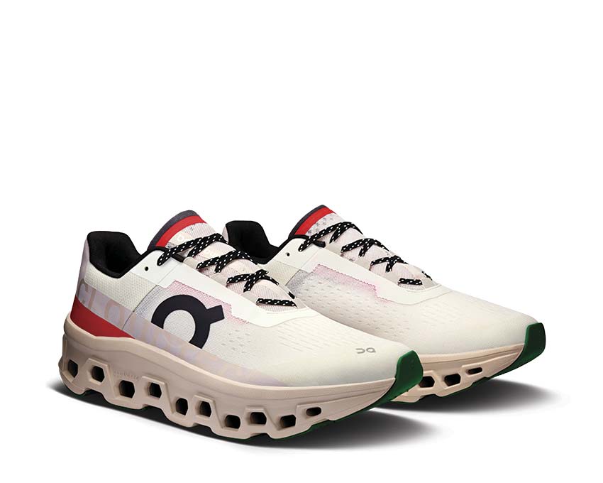 On Cloudmonster Pearl vue latérale — profil amorti maximaliste running homme
