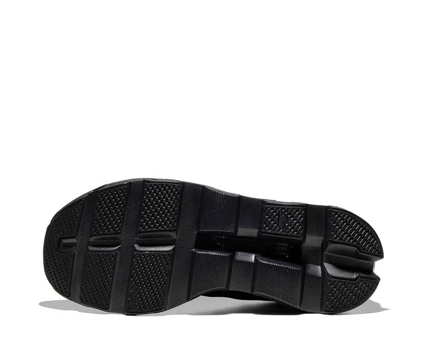 On Cloudmonster Void Black détail — tige mesh running homme