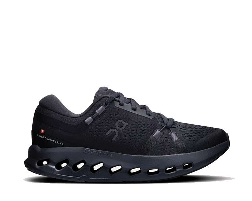 On Cloudsurfer 2 Black — men's running shoe improved CloudTec performance