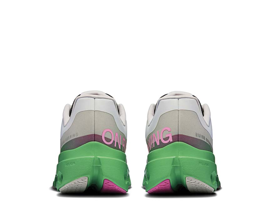 On Cloudsurfer Next Wolf/Honeydew side view — flexible running profile