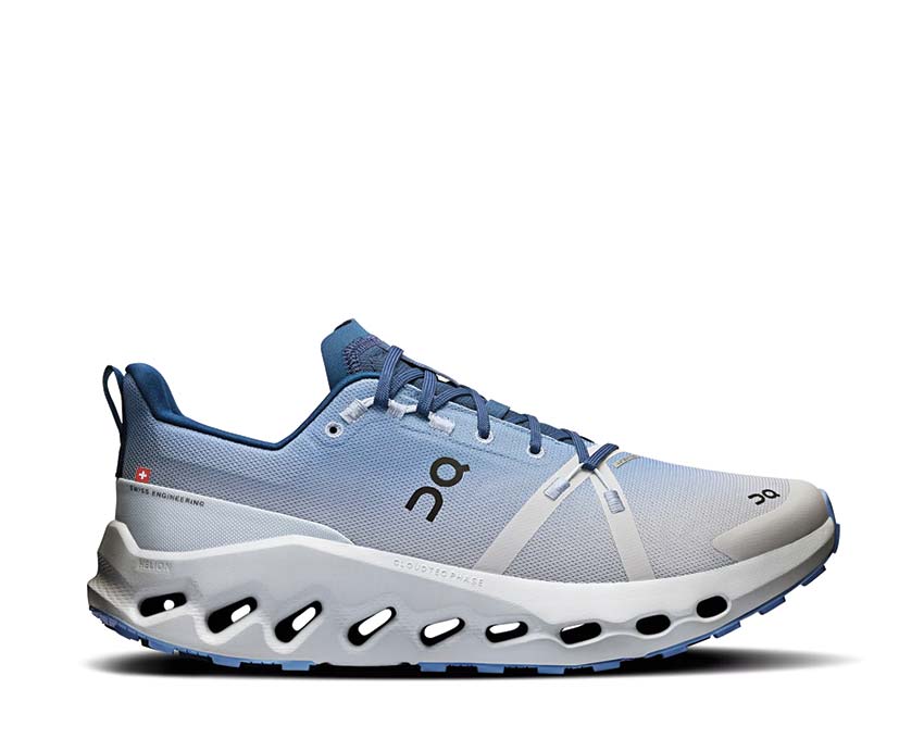 On Cloudsurfer Trail WP Glacier — wasserdichter Trail Herren-Laufschuh Missiongrip