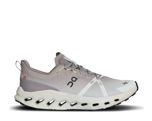 On Cloudsurfer Trail WP Desert/Wolf — waterproof trail men's running shoe Missiongrip