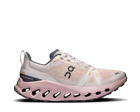On Cloudsurfer Trail W Silver/Mauve — Trail Damen-Laufschuh Missiongrip
