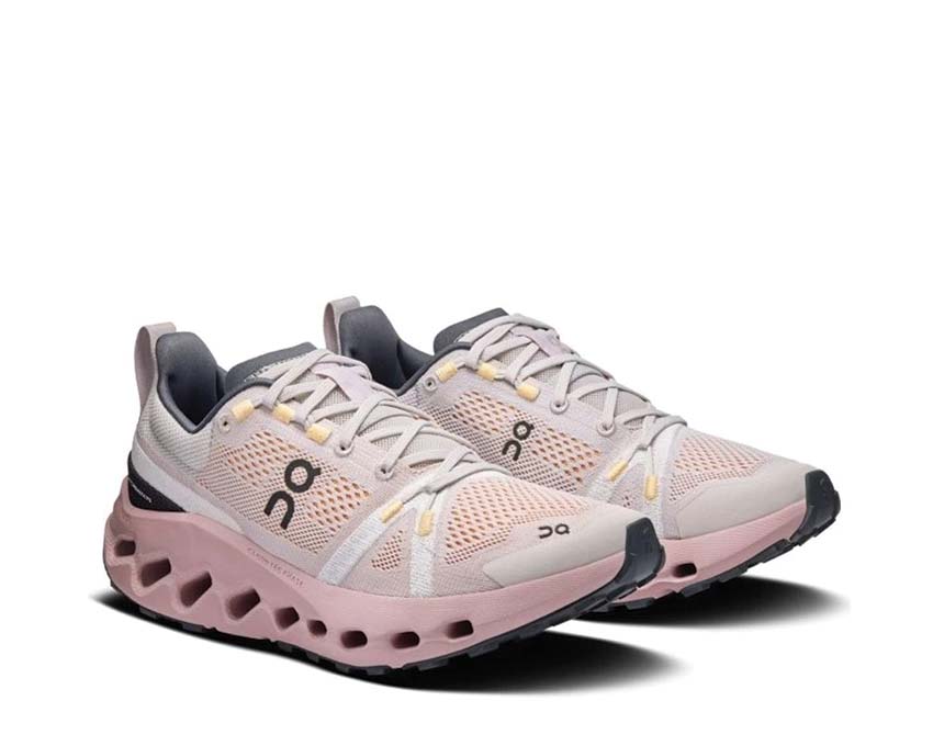 On Cloudsurfer Trail W Silver/Mauve Seitenansicht — Trail Damen Profil
