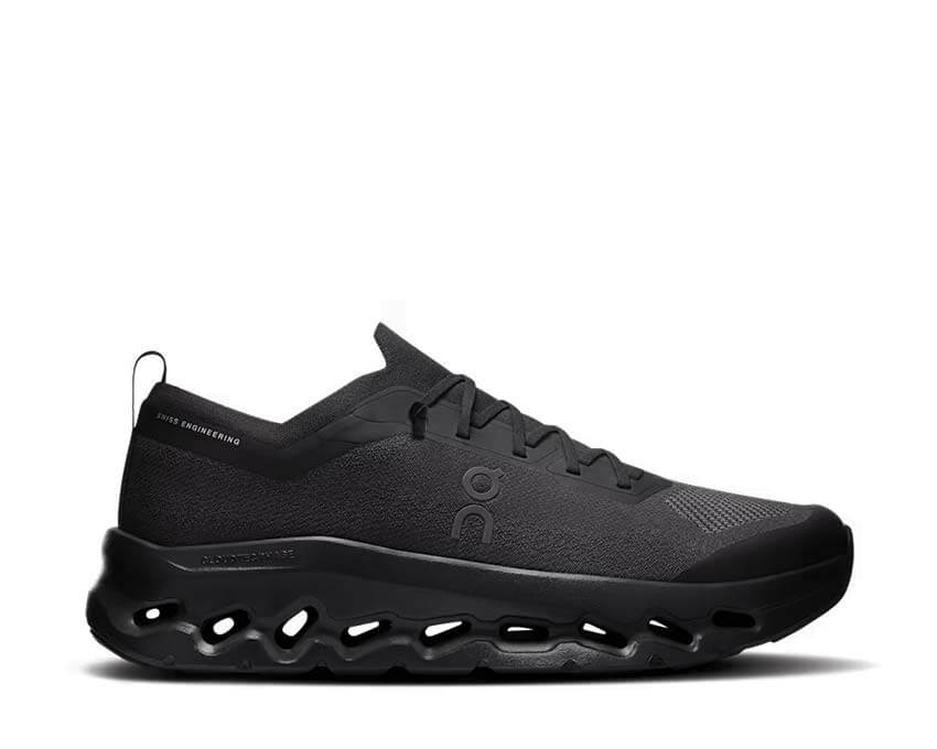 On Cloudtilt Moon Black — sneaker lifestyle homme tout-noir chaussette vue principale