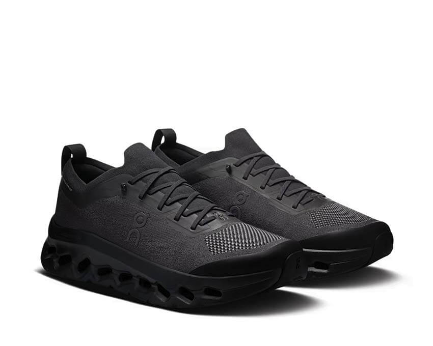 On Cloudtilt Moon Black — CloudTec Phase Helion laçage rapide vue latérale