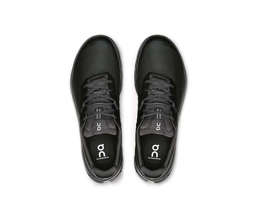 On Cloudvista 2 Black Detail — atmungsaktives Mesh Trail Herren-Laufschuh