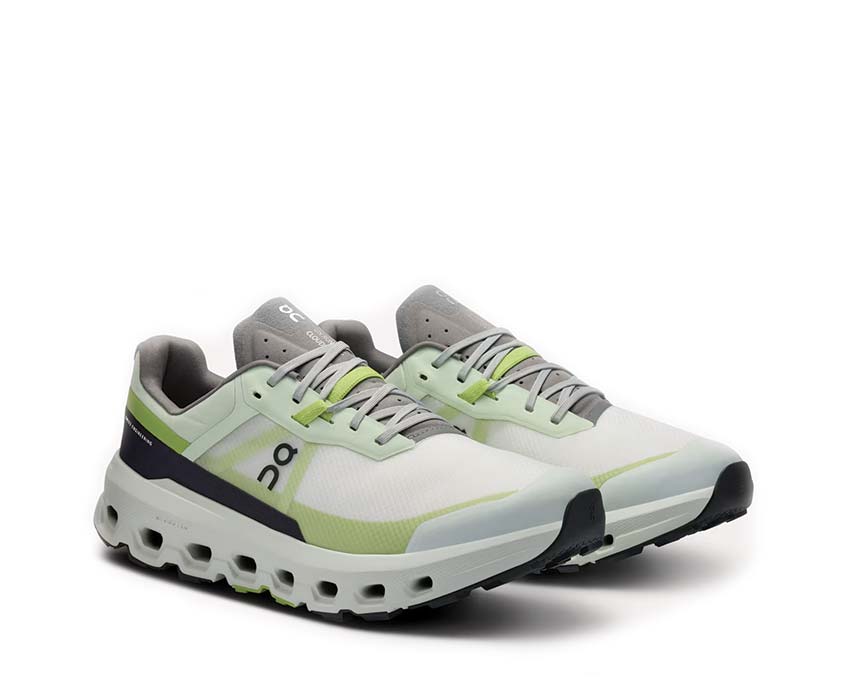 On Cloudvista 2 Lima/Kiwi side view — lightweight trail profile men