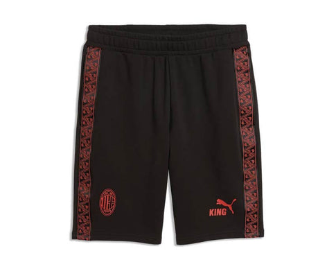 Puma ACM KING Sweat Shorts — short sweat AC Milan rouge noir KING Puma football