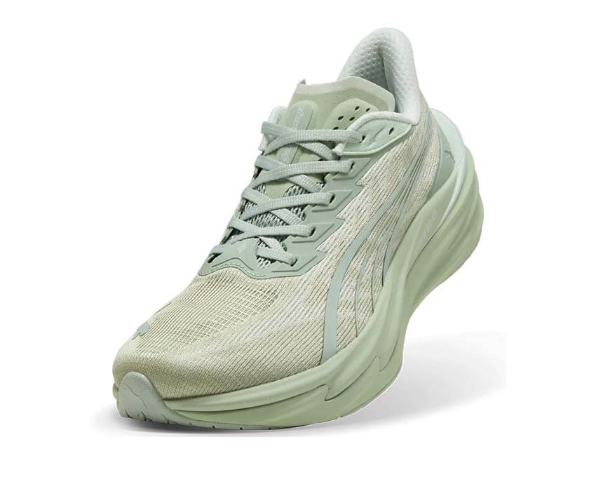 Puma Deviate Nitro 4 Vert Soft vue latérale — vert soft grass Deviate Nitro 4