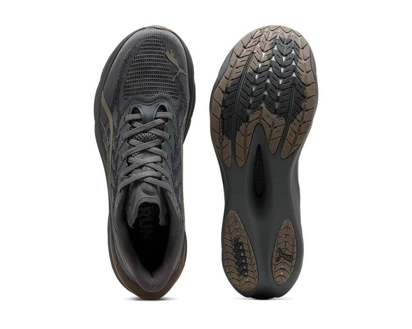 Puma Deviate Nitro 4 Bleu dos — talon Deviate Nitro 4 bleu ardoise