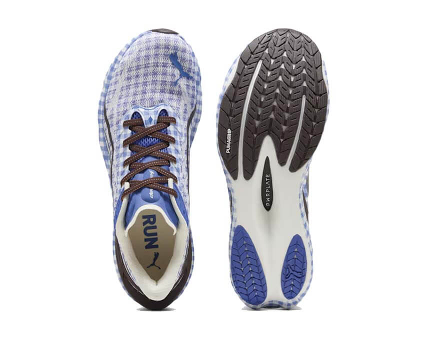 Puma Deviate Nitro 4 Check Bleu dos — talon Deviate Nitro 4 Check bleu royal