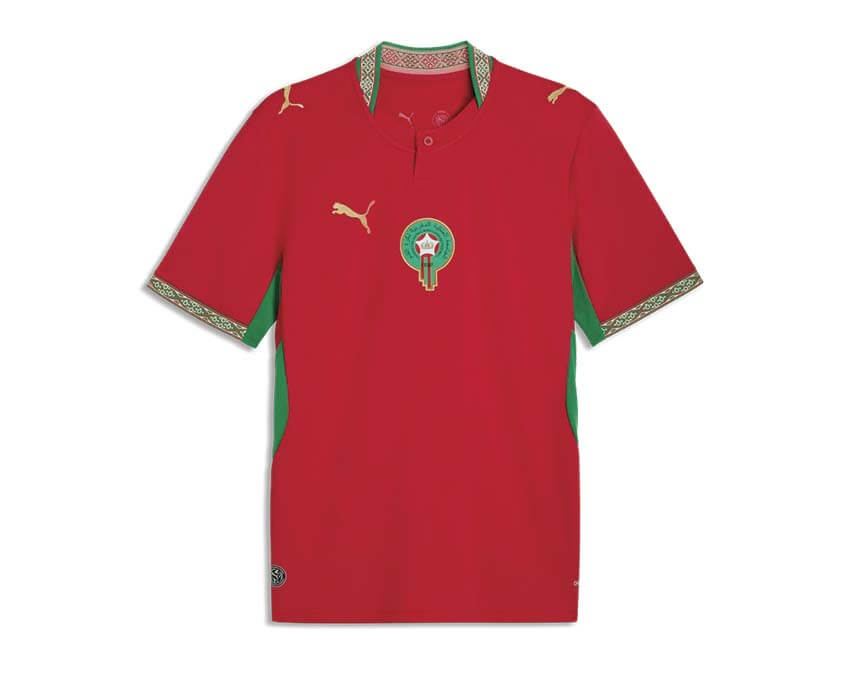 Puma Maroc FRMF Home Jersey Replica — maillot domicile Maroc rouge Puma football
