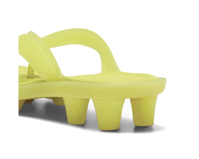 Puma x Fenty Cat Cleat Jelly Lime Sheen suela — tacos jelly transparentes