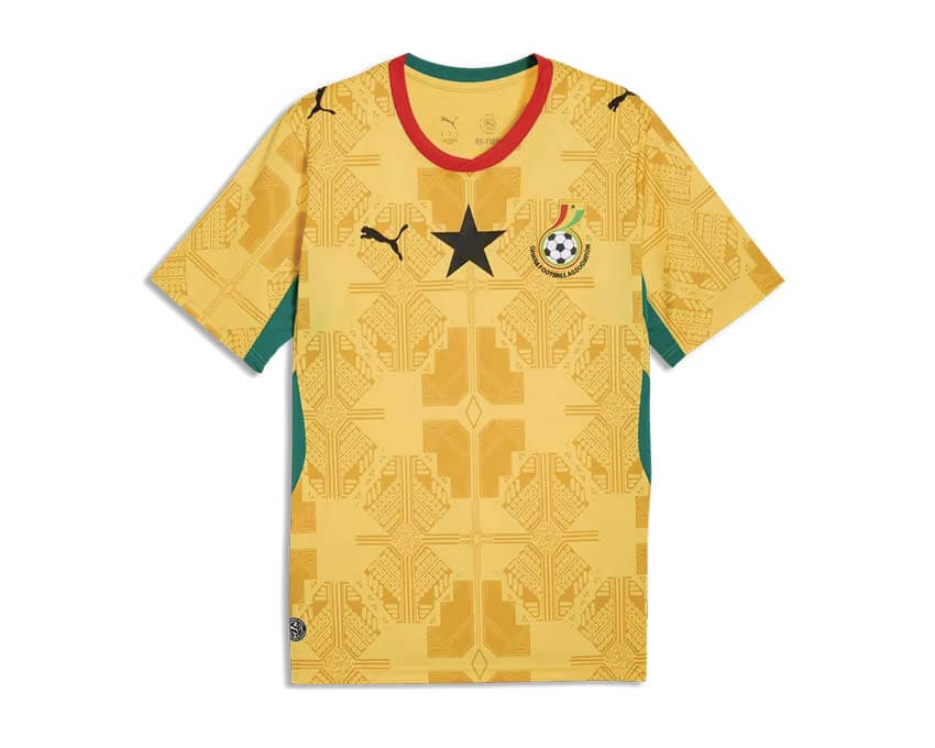 Puma Ghana GFA Away Jersey Replica — maillot extérieur Ghana rouge Puma football