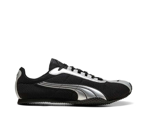 Puma H-Street OG Noir Argent — sneaker homme cuir noir argent rétro court running