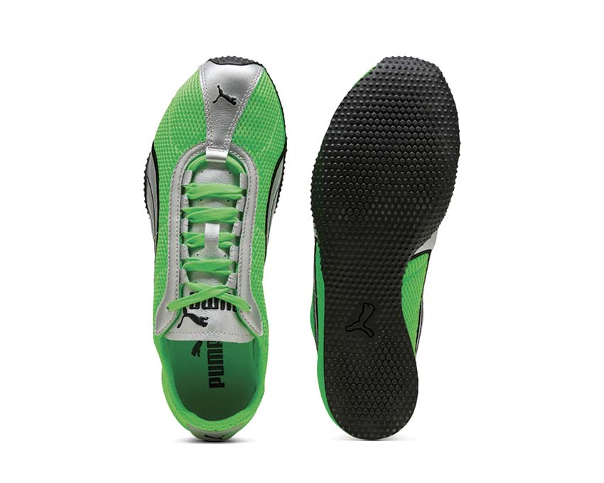 Puma H-Street OG Vert détail — détail cuir vert logo Puma H-Street OG