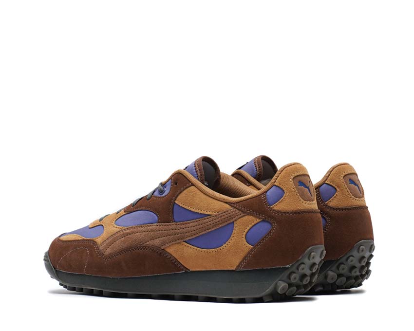 Puma x KIDSUPER Easy Rider Chocotart Brown sole — crepe sole