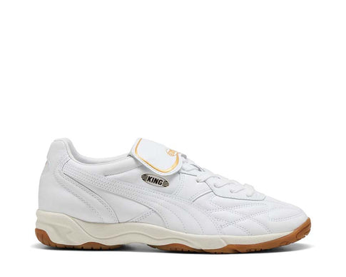 Puma King Indoor Blanc Ivoire — sneaker homme indoor cuir blanc ivoire sport salle