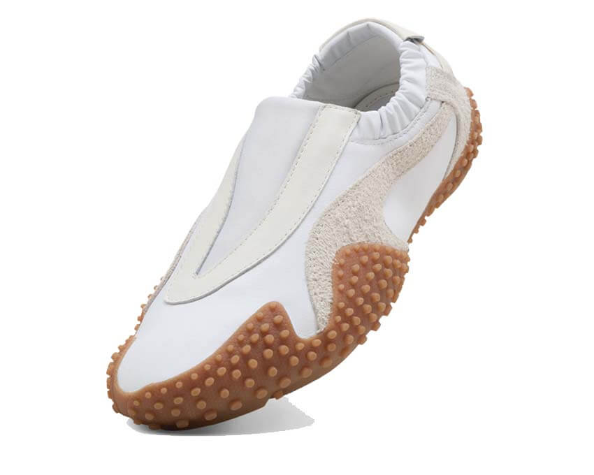 Puma Mostro Move W Blanc vue latérale — cuir blanc Mostro Move femme