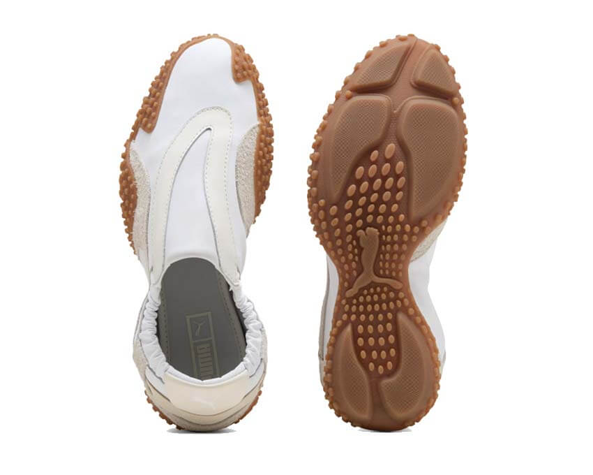 Puma Mostro Move W Blanc dos — talon Mostro Move W cuir blanc