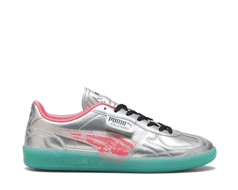 Puma Palermo NewGen Footy Silver Sparkling Green — zapatilla hombre plateado