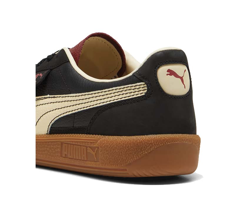Puma Palermo Players Lane Black Intense Red sole — rubber sole