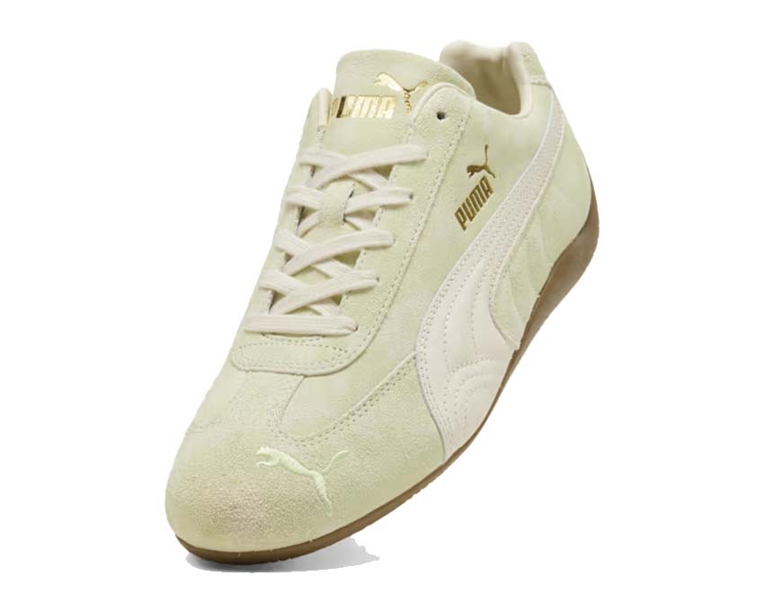 Puma Speedcat Faded Green Cool Cucumber vista lateral — verde pepino desteñido