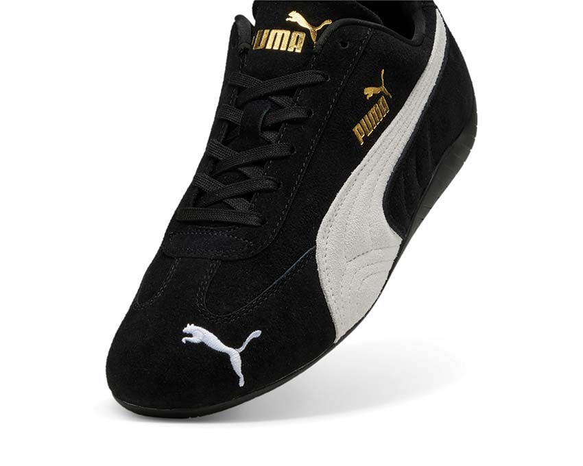 Puma Speedcat OG Black White détail — logo Puma Formcat