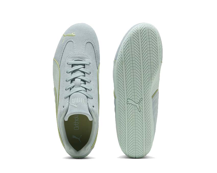 Puma Speedcat Piping Wns Peaceful Blue detalle — banda piping bicolor