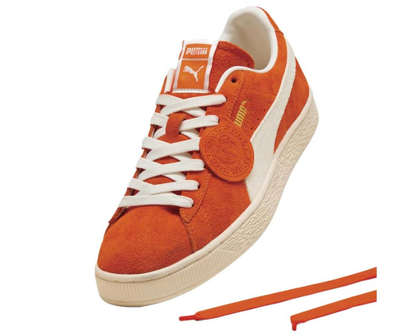 Puma Suede Charles F. Stead Orange vue — daim orange glo Charles F. Stead