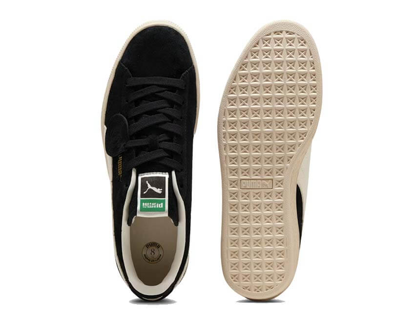 Puma Suede Charles F. Stead Noir dos — talon Suede daim noir Charles F. Stead