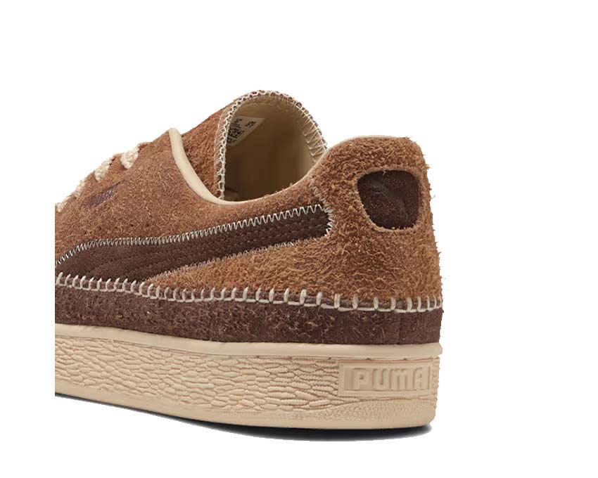 Puma Suede Moccasin Brown semelle — semelle gomme marron