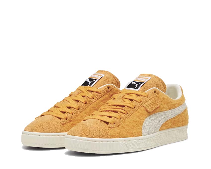 Puma Suede Mohair Ginger Tea Frosted Ivory Seitenansicht — Premium-Mohair