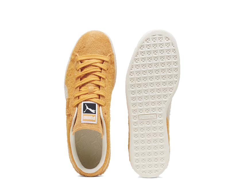 Puma Suede Mohair Ginger Tea Frosted Ivory Detail — Mohair-Textur