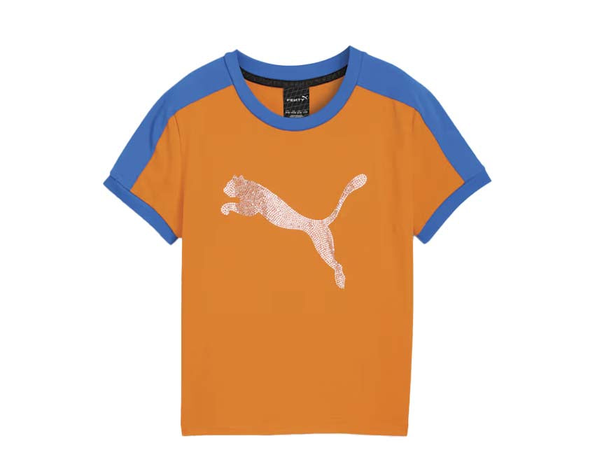 Puma x Fenty T7 Tee Orange — t-shirt T7 orange Rihanna Fenty collaboration sport