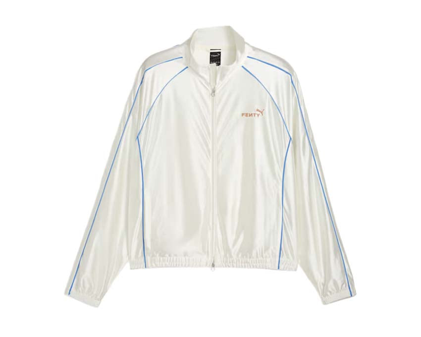 Puma x Fenty T7 Track Jacket Blanc — veste track blanc warm white Fenty Rihanna