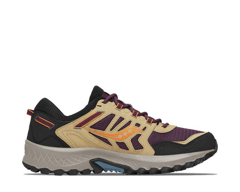 Saucony Grid Peak Purple Orange — running homme amorti ProGrid