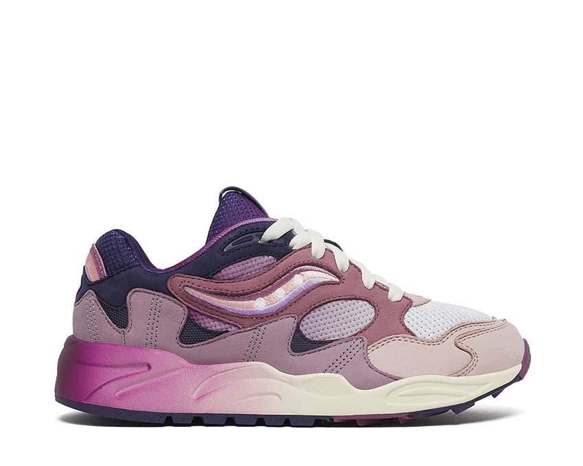 Saucony Grid Shadow 2 Summer Solstice Lilac Blue — Herren-Laufschuh atmungsaktives Mesh-Obermaterial
