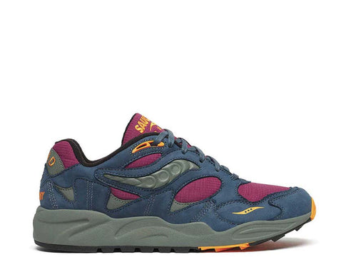 Saucony Grid Shadow 2 Purple Blue — Herren-Laufschuh atmungsaktives Mesh-Obermaterial