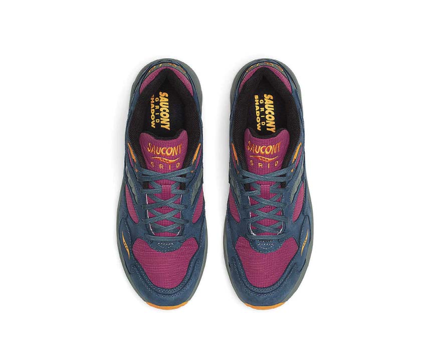 Saucony Grid Shadow 2 Purple Blue Detail — EVA-Sohle