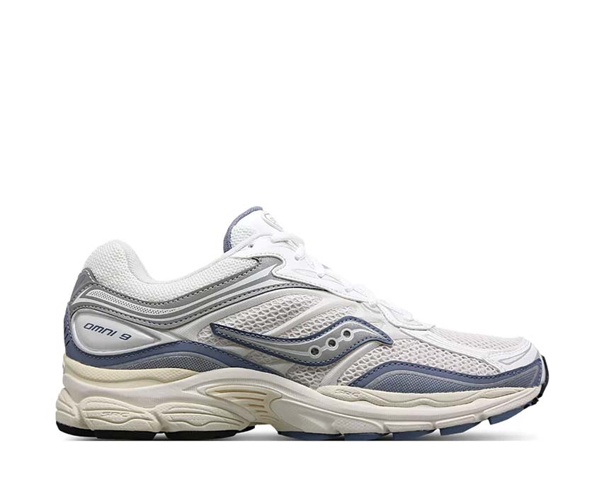 Saucony Progrid Omni 9 XLD Ivory Blue — running hombre amortiguación ProGrid