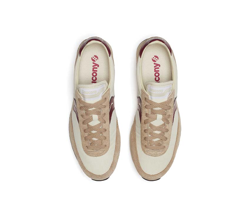 Saucony Trainer 80 OG Beige Burgundy détail — semelle EVA