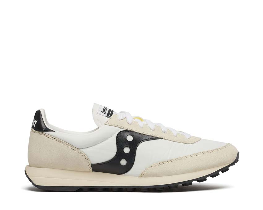 Saucony Trainer 80 White Black — running homme tige mesh respirante