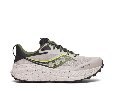 Saucony Xodus Ultra 3 Dove Olivine — running unisexe amorti ProGrid
