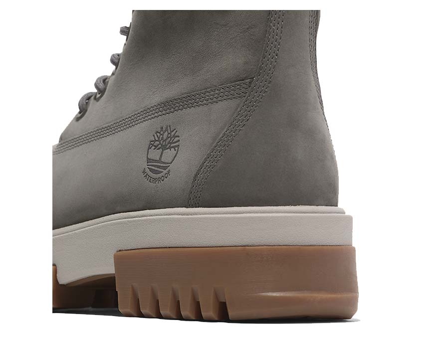 Timberland Arbor Road Mid Lace Waterproof Grey detail — laces and metal eyelets