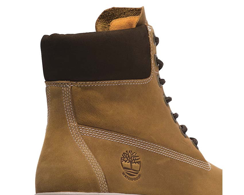Timberland Arbor Road Mid Lace Waterproof Wheat detail — round laces eyelets