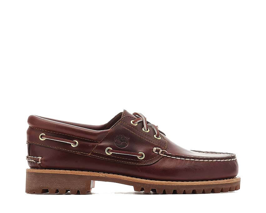 Timberland Authentic Boat Shoe Burgundy — boat shoe homme cuir bordeaux marin